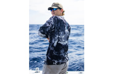 Image of HUK Performance Fishing Mossy Oak Pursuit Performance Crew - Mens, Moe Sw Midnight, Extra Large, H1200610-979-XL