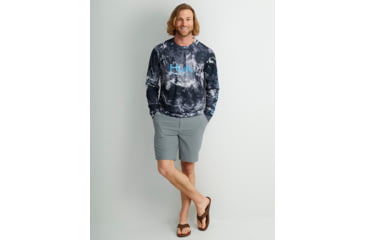Image of HUK Performance Fishing Mossy Oak Pursuit Performance Crew - Mens, Moe Sw Midnight, Extra Large, H1200610-979-XL