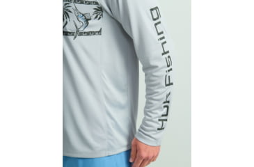 Image of HUK Performance Fishing Pursuit Graphic Crew - Mens, Harbor Mist, Extra Large, H1200630-034-XL