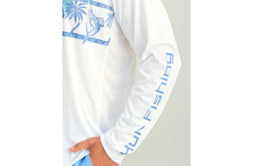 Image of HUK Performance Fishing Pursuit Graphic Crew - Mens, White, 2XL, H1200630-100-XXL