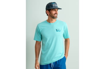 Image of HUK Performance Fishing Sign Tee - Mens, Marine Blue, Medium, H1000531-372-M
