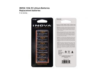 Image of Inova 123A 3V Lithium Battery - 6 Pack ILM6-07-123