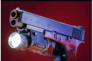 Image of EOTech M3 Tatctical Illuminator Mounted on Glock Pistol