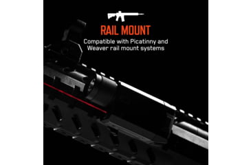 Image of IPROTEC IPRMLT0001 RM600LSR Rail Mount Light Red Laser 600 Lumen