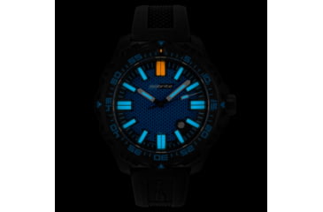 Image of Isobrite Afterburner Series T100 Tritium Watch, Black/Blue, 47mm, ISO4001