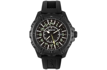 Image of Isobrite MIL24 24-Hour T100 Tritium Watch, Black/White, 47mm, ISO3010