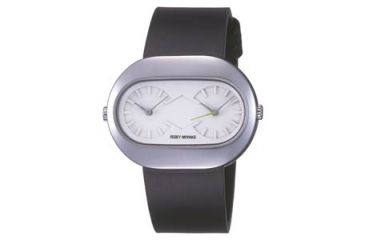 Image of Issey Miyake SILAk002 Vakio Mens Watch - Black Band, Silver Case