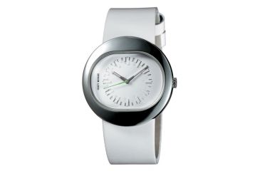 Image of Issey Miyake SILAm001 Vakio Suomi Watch - White Band, Silver Case