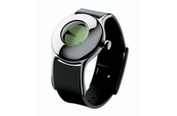 Image of Issey Miyake SILAr001 Ovo Luminous Mens Watch - Black Band, Silver, Luminous Face Case