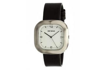 Image of Issey Miyake SILAx003 Go Mens Watch - Black Leather Band, Silver Case