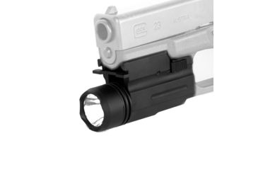 Image of JE Machine Tech Compact/Sub-Compact Tactical Pistol Flashlight, 150 Lumen, Black TS-FL3B, EDEMO1