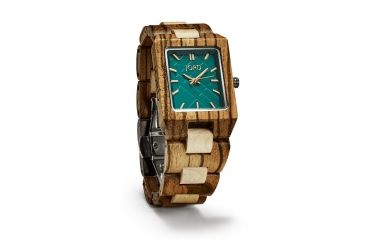 Image of Jord Reece Zebrawood and Emerald, Brown, Emerald, Blue J042Q02U
