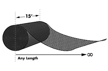 Image of JUGS 15-ft. Wide Netting Sections, N.42 Twisted Knotted Polyethylene, Black, N7020