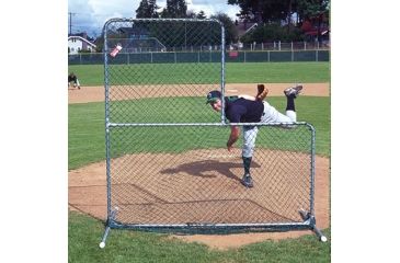 Image of Jugs Sports 6-foot Quick-Snap L-Shaped Pitchers Screen S1000