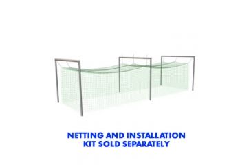 Image of Jugs Sports Batting Cage Frame No. 10 - 59x16 x 12ft high - for No. 119, 191 Light-Med. Netting FRM290