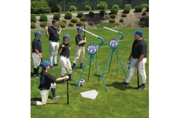 Image of JUGS Small-Ball Machine Package w/ Screen, Small-Balls, Home Plate, Hitting Stick A0060
