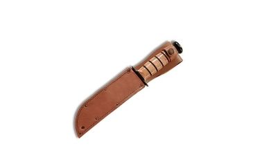 Image of Ka Bar Knives Kb1217i Leather Sheath Plain Brown Fits Knf With 7in Blade