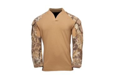 Image of Kryptek Tactical Long Sleeve Rugby - Mens, Coyote/Highlander, Medium, 19TACRLSCTH4
