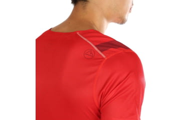 Image of La Sportiva Stream T-Shirt - Mens, Poppy/Chili, Extra Large, P10-311309-XL