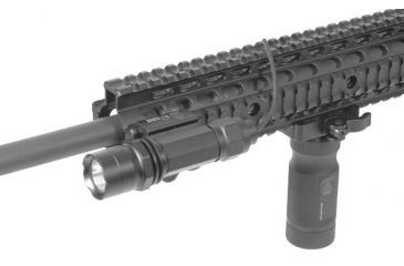 Image of Leapers UTG 400 Lumen 4.3in Combat LED Weapon Light,Black w/Integral Mount LT-EL202R-A