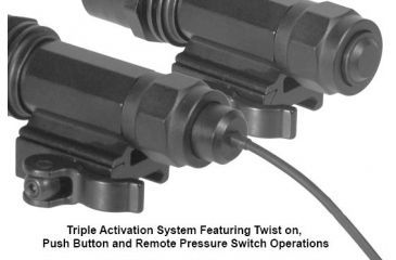 Image of Leapers UTG 400 Lumen 4.3in Combat LED Weapon Light,Black w/Integral Mount LT-EL202R-A