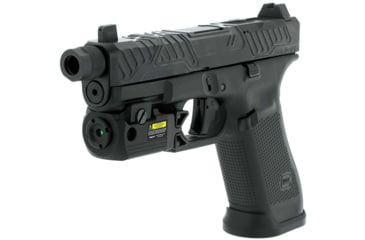 Image of Leapers UTG Compact Pistol Laser, Green, Ambidextrous, Black, SCP-LS279S-A