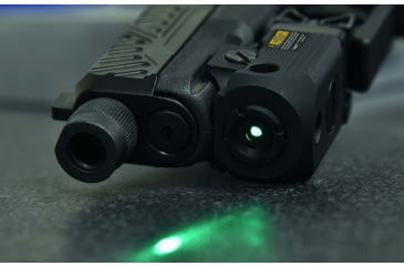 Image of Leapers UTG Compact Pistol Laser, Green, Ambidextrous, Black, SCP-LS279S-A