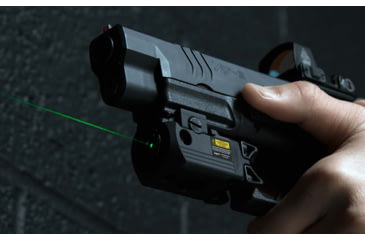 Image of Leapers UTG Compact Pistol Laser, Green, Ambidextrous, Black, SCP-LS279S-A