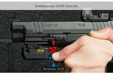 Image of Leapers UTG Compact Pistol Laser, Green, Ambidextrous, Black, SCP-LS279S-A