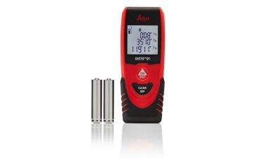 Image of Leica DISTO D1 - Bluetooth 4.0, 130ft Range, 1/16in Accuracy, Works with Free DISTO Sketch App, Red/Black, 4.53in x 1.71in x 0.93in, NSN none, 846805