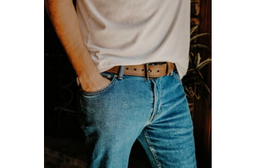 Image of Lejon El Dorado Leather Belt - Mens, Brown, 40, VA-65592-40