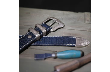 Image of Lejon Wild Bill II Leather Belt - Mens, Navy, 36, VB-8225-36