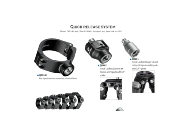 Image of Leofoto Push Button Quick Detach Modular Tripod Strap - Strap-32LM, Black, Strap-32LM