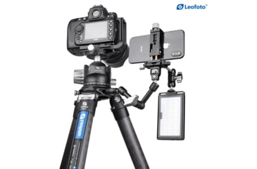 Image of Leofoto AM-3 Kit Versa Magic Arm w/ Anti-Twist Adapter, 3/8th Mounting Screws, Black, AM-3-KIT