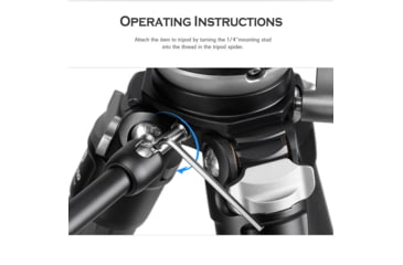 Image of Leofoto AM-3 Versa Magic Arm Multi-Purpose Accessory w/1/4th Mounting Screws, Black, AM-3