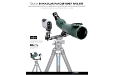 Image of Leofoto FDM-01 Binocular Rangefinder Rail Kit, 23 cm, Black, FDM-01