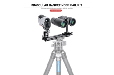 Image of Leofoto FDM-01 Binocular Rangefinder Rail Kit, 23 cm, Black, FDM-01