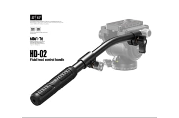 Image of Leofoto HD-02 Handle for BV-1/1R, BV-5 Fluid Heads, Black, HD-02
