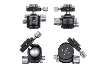 Image of Leofoto LH-47 Series Low Profile Ball Head &amp; QR Plate, Arca, Black, LH-47