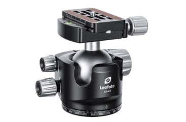 Image of Leofoto LH-47 Series Low Profile Ball Head &amp; QR Plate, Arca, Black, LH-47