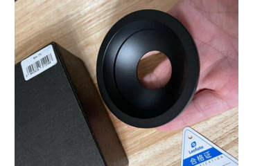 Image of Leofoto LN-364C, LM-3xxC BA-75 75mm Half-Bowl Video Head Adapter, Black, BA-75