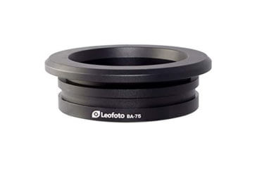 Image of Leofoto LN-364C, LM-3xxC BA-75 75mm Half-Bowl Video Head Adapter, Black, BA-75