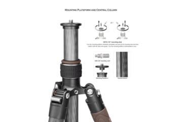 Image of Leofoto LX-224CT/XB-32Q Reversible Travel Tripod w/ Ball Head Set, Black, LX-224CT+XB-32Q