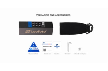 Image of Leofoto MT-03/LH-25 Mini Tripod w/ Mini Ball Head Kit and Bag, Black, MT-03+LH-25