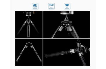 Image of Leofoto MT-03/LH-25 Mini Tripod w/ Mini Ball Head Kit and Bag, Black, MT-03+LH-25