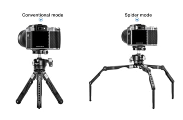 Image of Leofoto MT-04/LH-30 Folding Aluminum Mini Tripod w/ Ball Head Set and Bag, Black, MT-04+LH-30