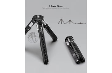 Image of Leofoto MT-04/LH-30 Folding Aluminum Mini Tripod w/ Ball Head Set and Bag, Black, MT-04+LH-30