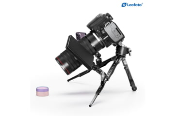 Image of Leofoto MT-04/LH-30 Folding Aluminum Mini Tripod w/ Ball Head Set and Bag, Black, MT-04+LH-30