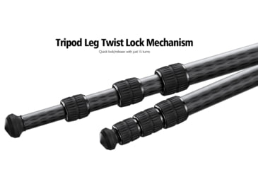 Image of Leofoto SA-403CX/MA-40X Outdoors Tripod w/ Rapid Lock Ballhead, Black, SA-403CX+MA-40X