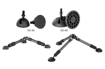Image of Leofoto SC-50 Universal Rubber Tripod Feet 3/8'' Grippy- Set of 3, Black, SC-50